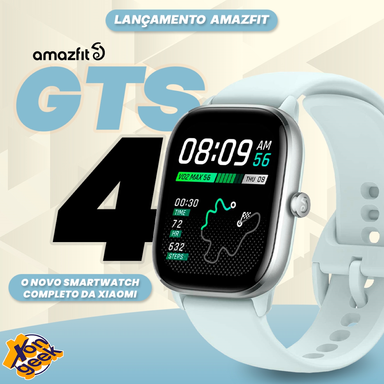 Relógio Smartwatch Amazfit GTS 4 Mini para Android Para iOS