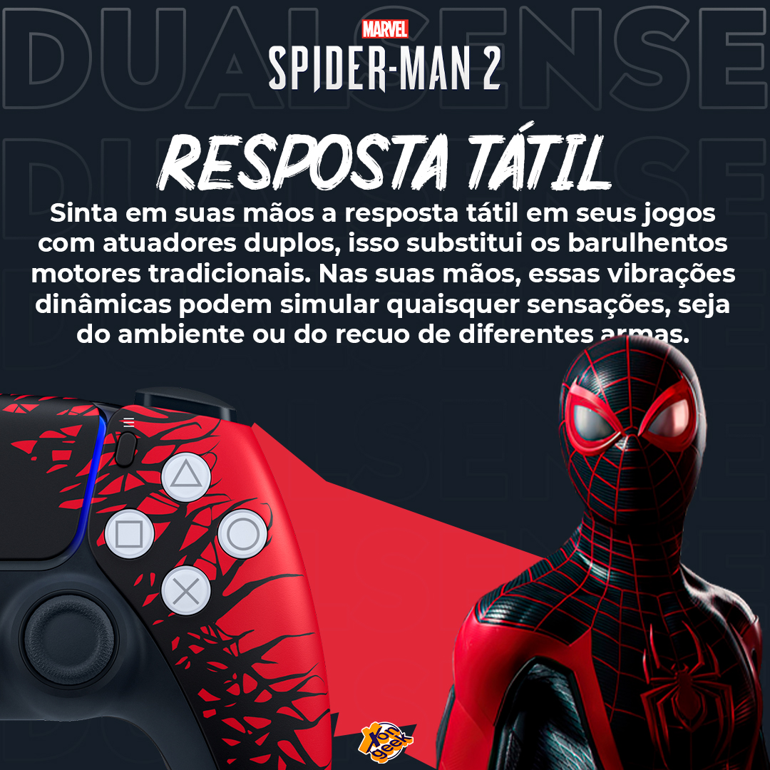 Controle sem fio DualSense Marvel's Spider-Man 2 Limited Edition