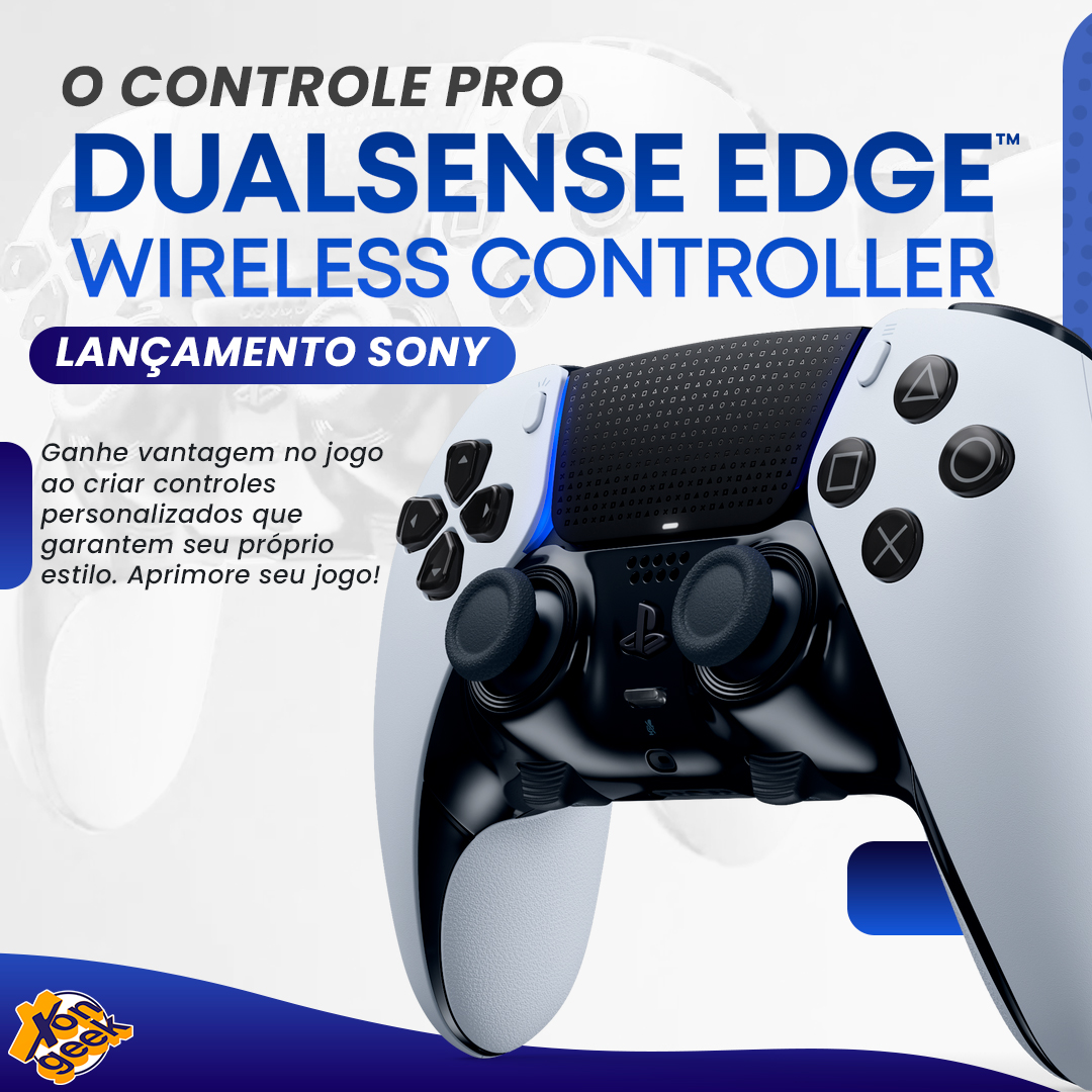 Controle para PS5 sem Fio DualSense Edge Branco Sony