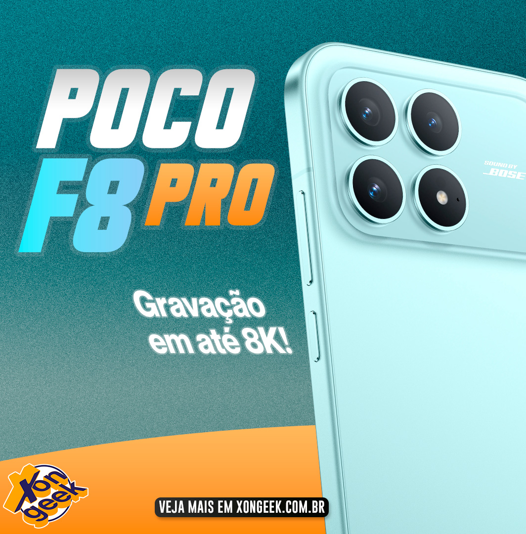 Smartphone Poco F8 Pro 5G 512GB/12GB RAM, AMOLED 120Hz, Câmera