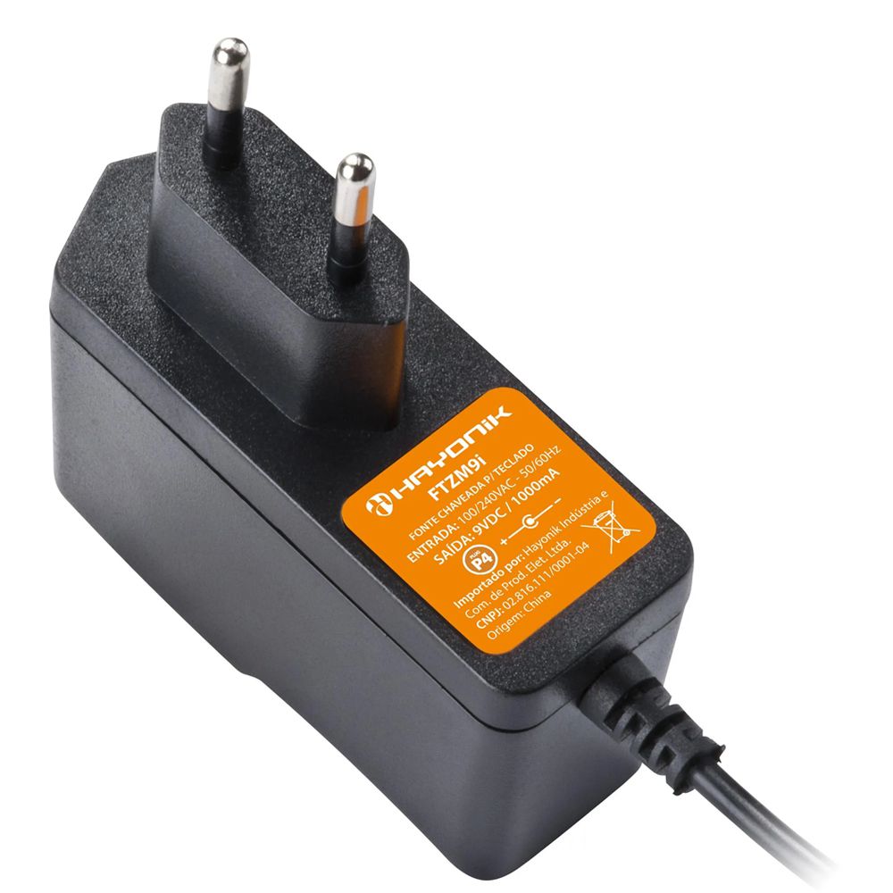 Fonte Chaveada para Pedal 9VDC 1A Hayonik - AudioDriver