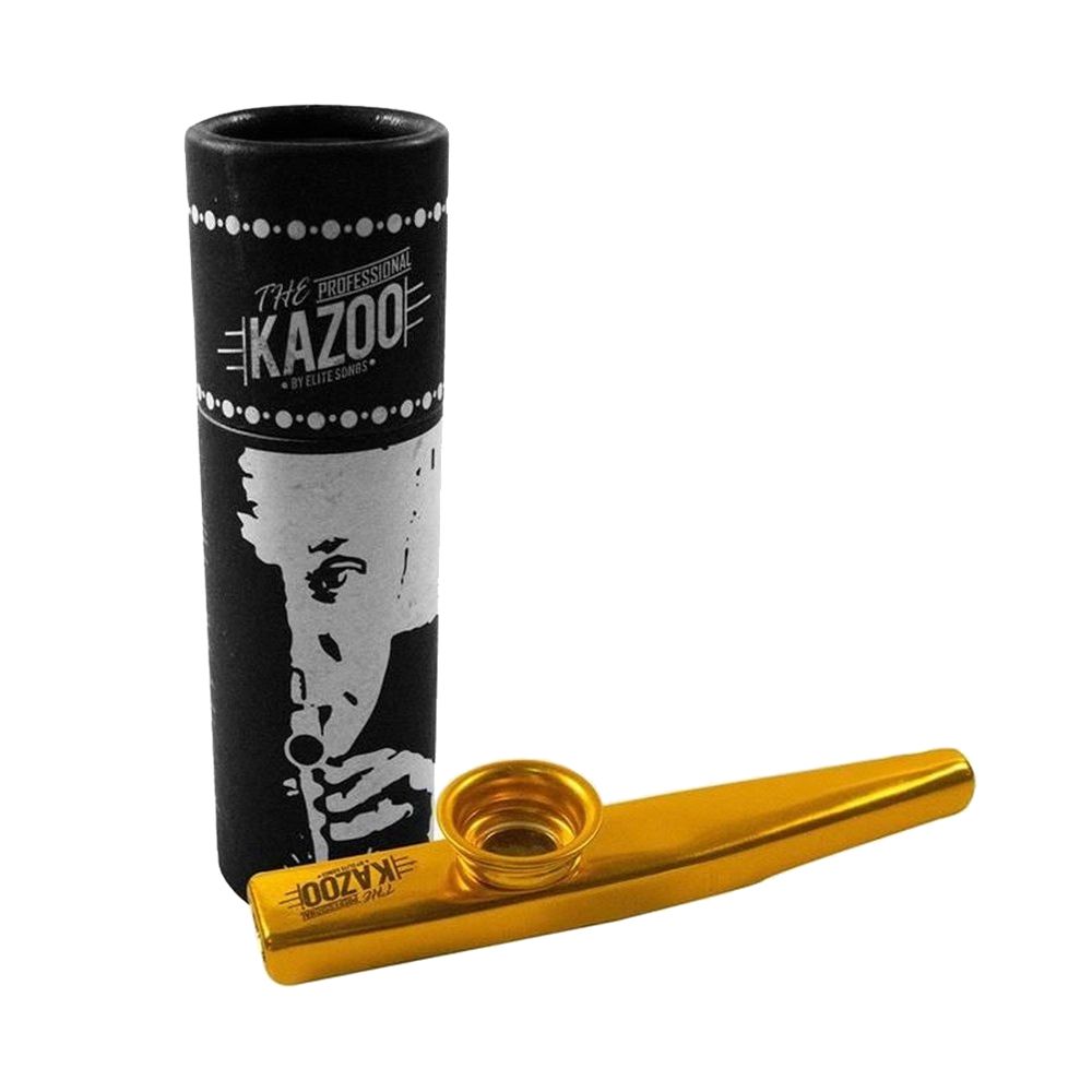 Kazoo em metal Dourado Elite - AudioDriver Instrumentos Musicais e