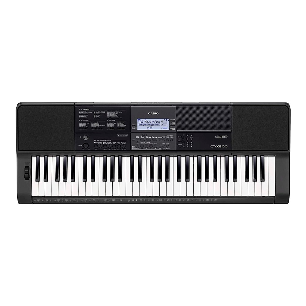 Teclado CT-X800 61 Teclas Sensitiva Entrada p/ Pen Drive - Casio