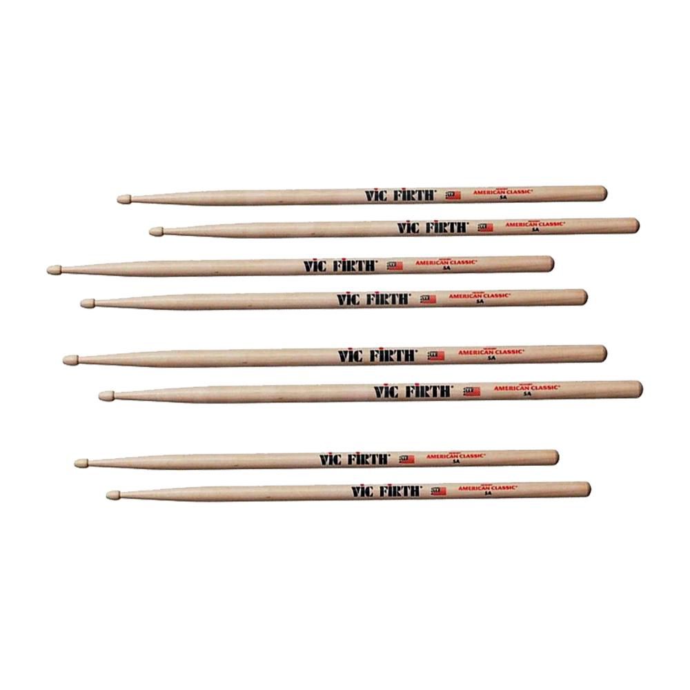 Baqueta Vic Firth 5A Ponta Madeira American Classic - Leve 4 Pague