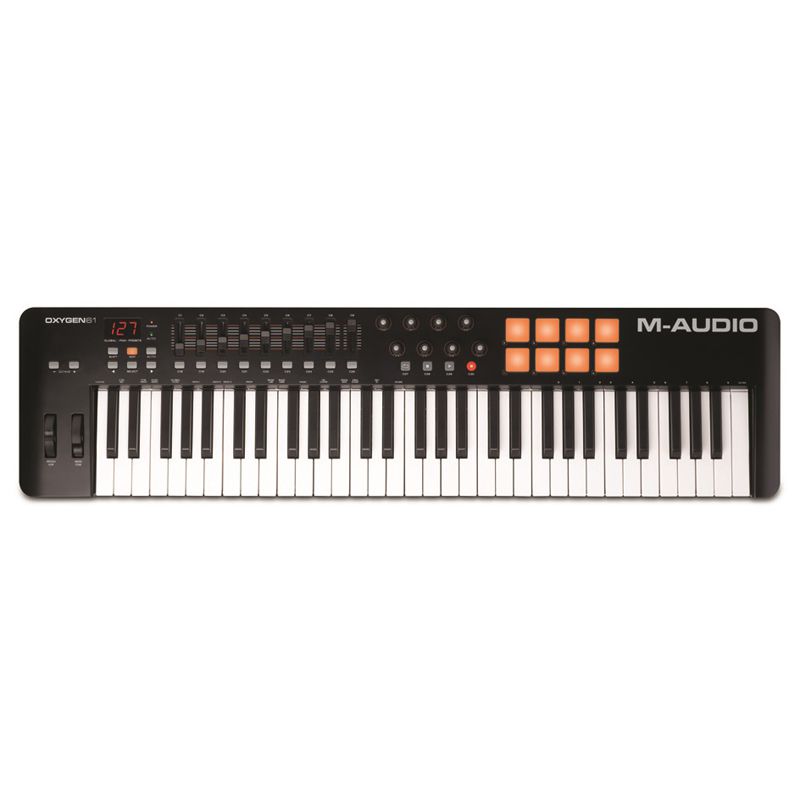 Teclado Controlador M-Audio Oxygen 61 IV + Cabo USB - AudioDriver