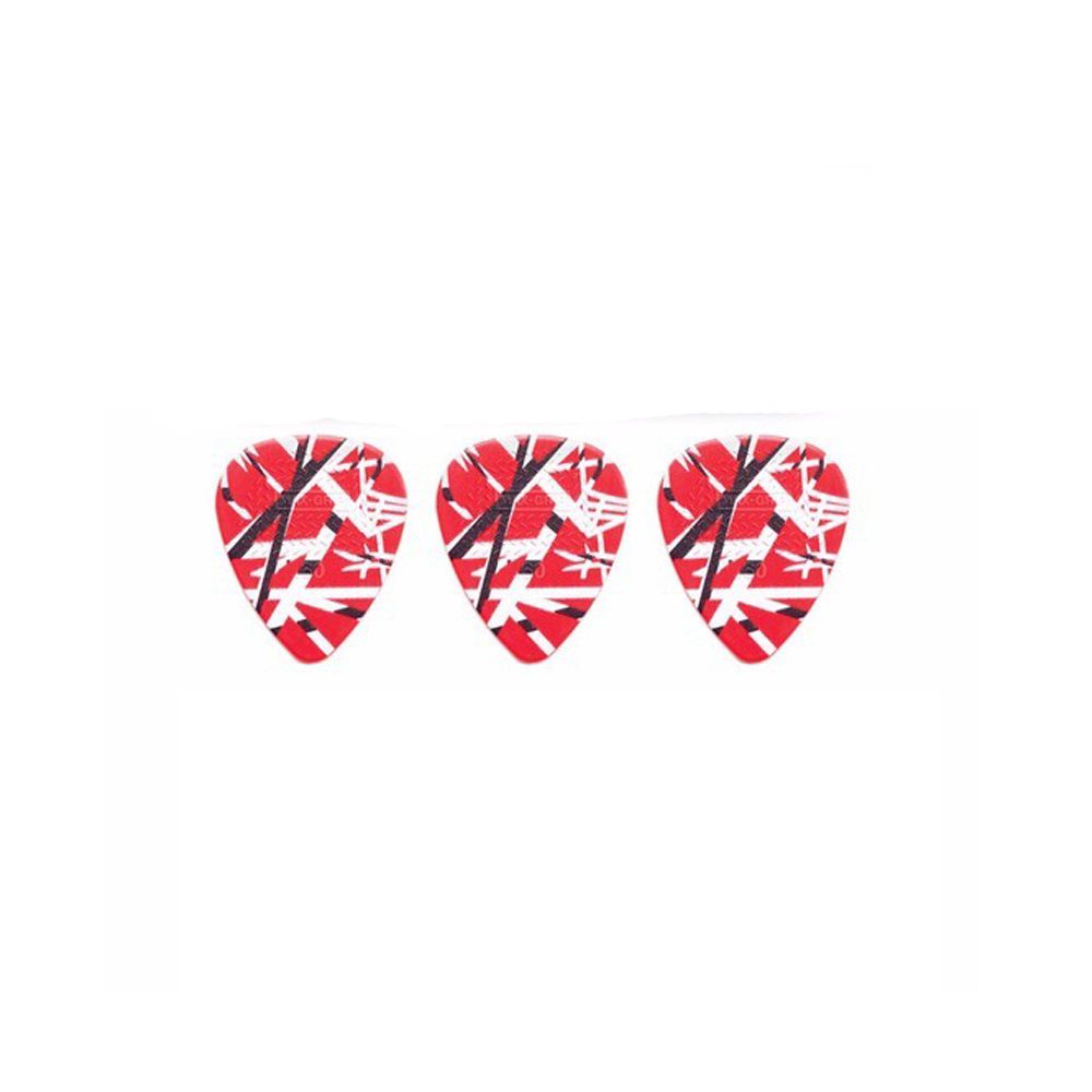Caixa 6 Palhetas Maxgrip 0.60mm Eddie Van Halen Vermelha - Dunlop
