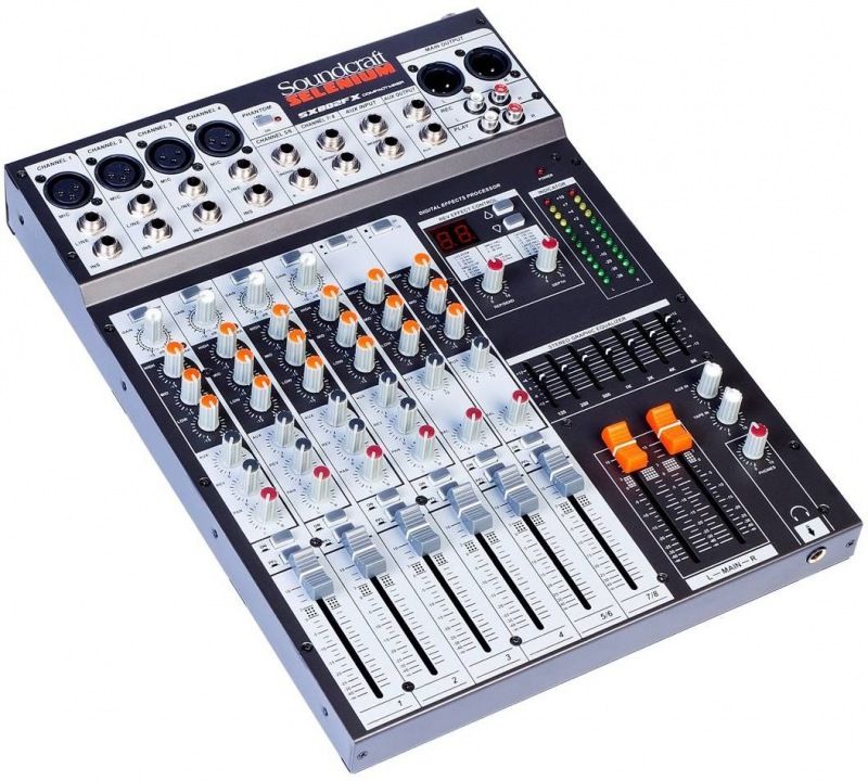 Mixer Mesa de Som 8 Canais SX802FX-USB - Soundcraft - AudioDriver