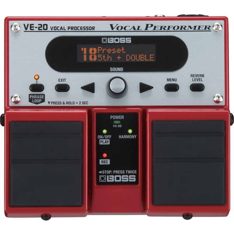 配信機器・PA機器・レコーディング機器 BOSS VE20 Pedal de Efeitos para Voz VE-20 - Boss + Fonte - AudioDriver