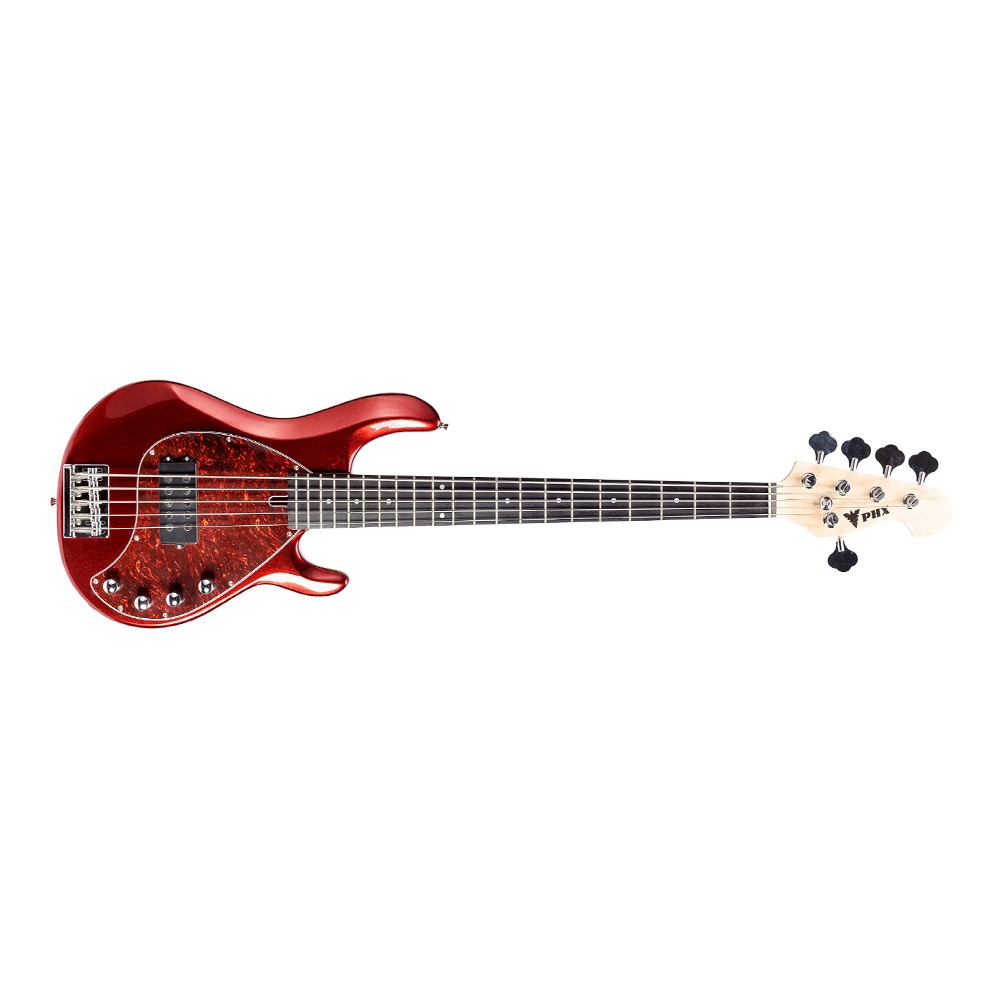 Baixo 5 Cordas Estilo Music Man PHX MSR-5 MRD Sunset Metallic Red