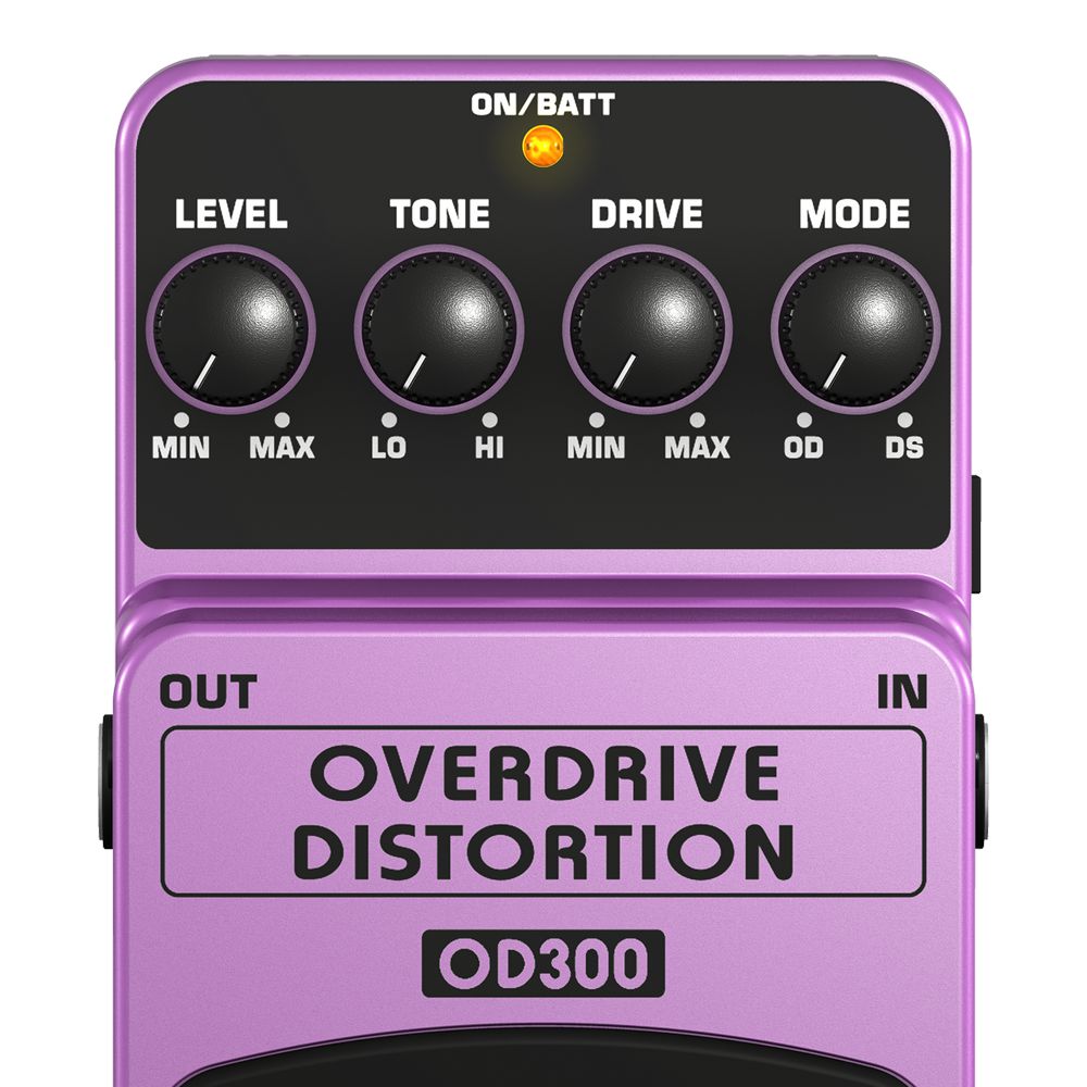 Pedal Overdrive e Distorção Behringer OD-300 - AudioDriver