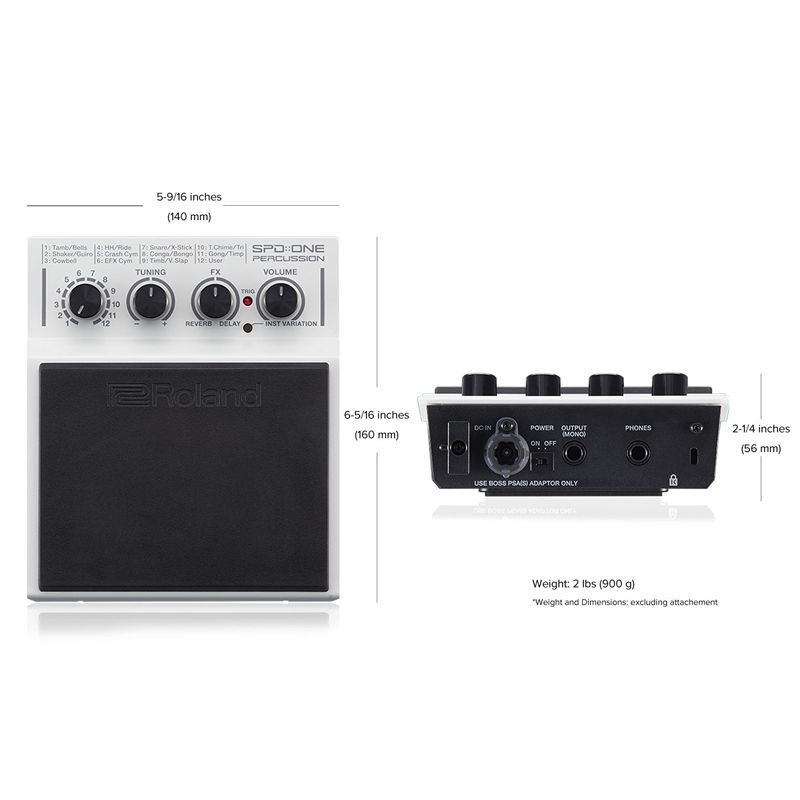 Pad de Percussão SPD One Percussion Pad SPD-1P - Roland