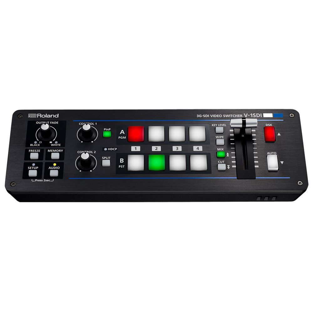 Mesa de Vídeo V-1SDI (Switcher de Vídeo) 4 Canais HD - Roland