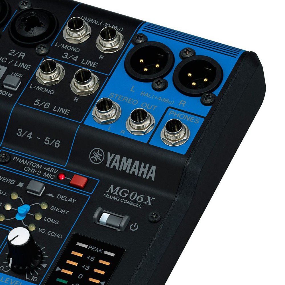 Yamaha MG06X DJミキサー MESA SOM 6 CANAIS ANALÓGICO YAMAHA MG-06X - Brug Áudio Vídeo Automação