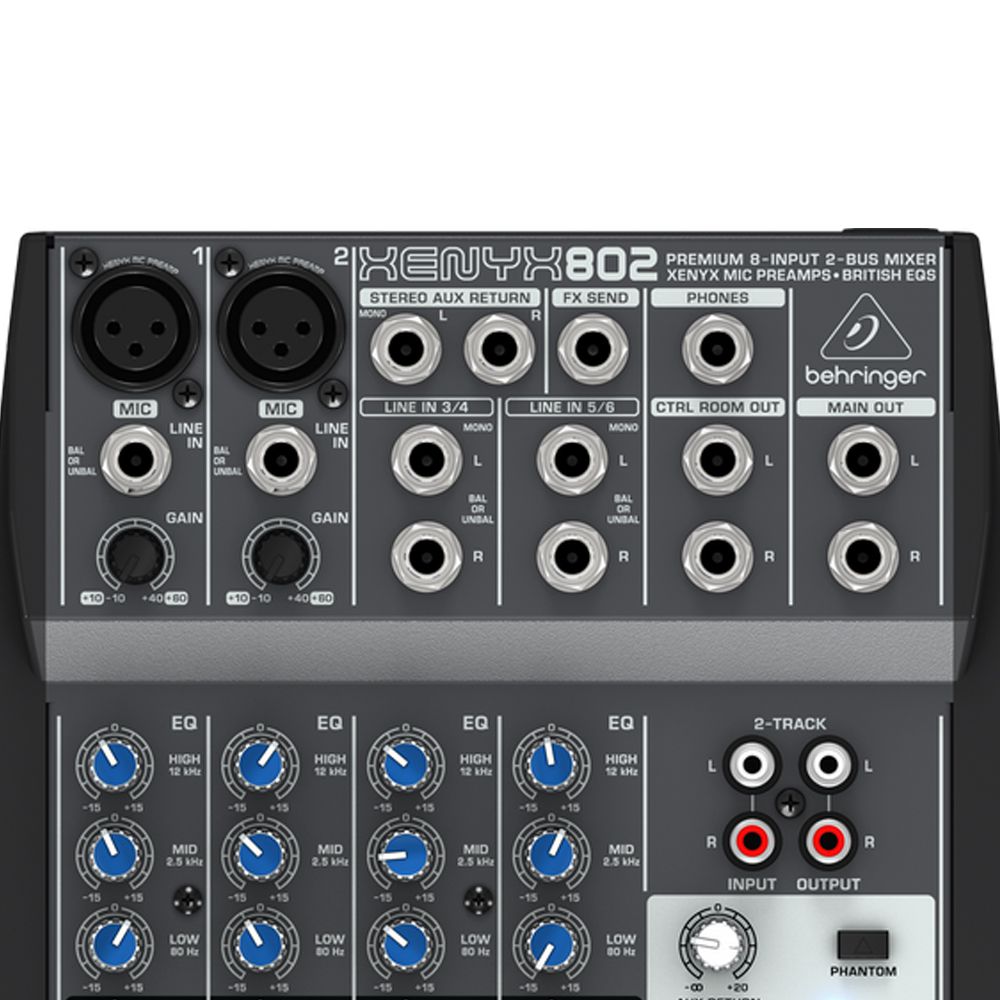 Mixer Mesa de Som Xenyx 802 - Behringer - AudioDriver Instrumentos