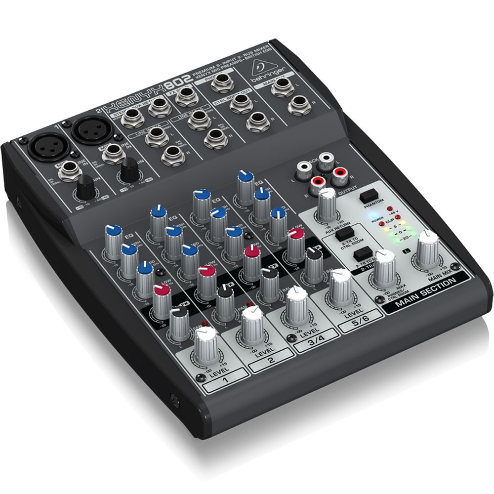 Mixer Mesa de Som Xenyx 802 - Behringer - AudioDriver Instrumentos