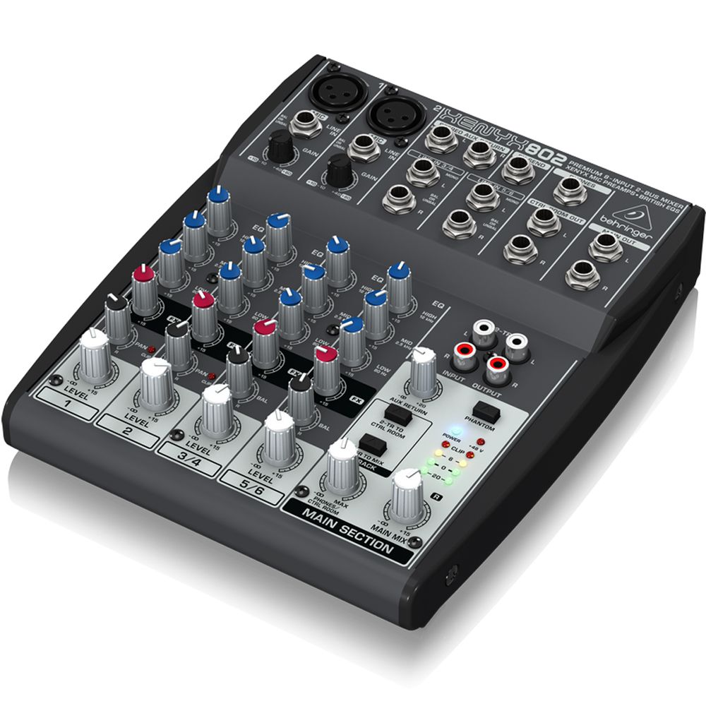 Mixer Mesa de Som Xenyx 802 - Behringer - AudioDriver Instrumentos