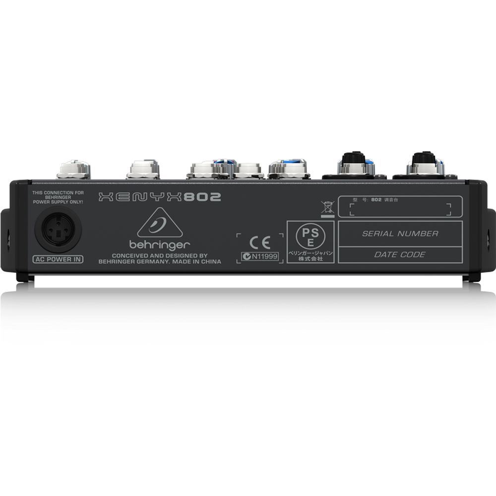 Behringer XENYX 802 アナログミキサー配信・宅録・DTM 定番 BEHRINGER XENYX 802: コストパフォーマンスに優れ、はじめての