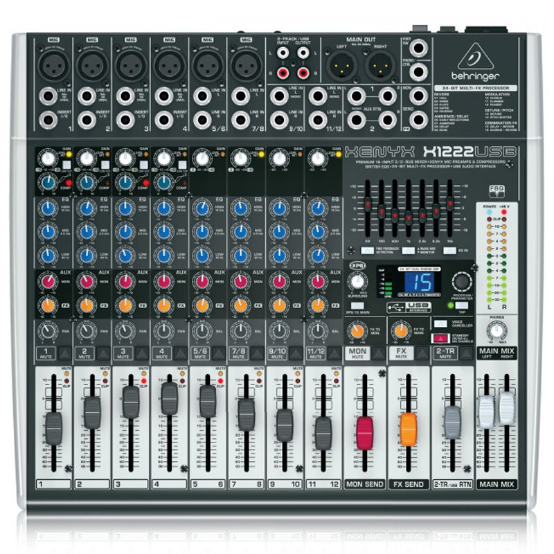 Behringer XENYX X1222USB アナログミキサー Mixer Mesa de Som Xenyx X1222USB - Behringer - AudioDriver