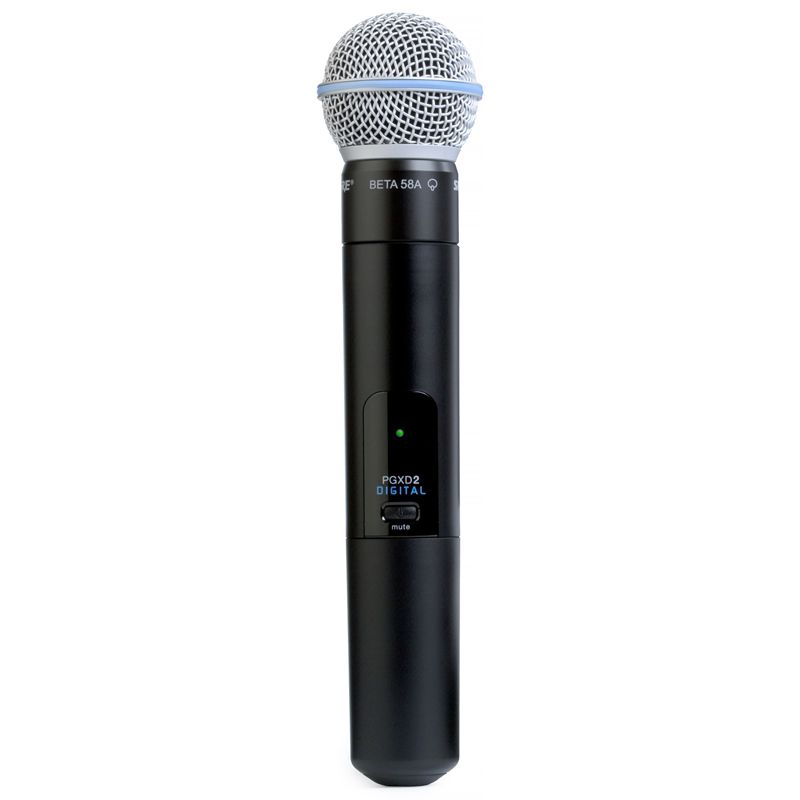 Microfone sem Fio Bastão Beta 58 PGXD24BR/BETA58 Sistema Digital