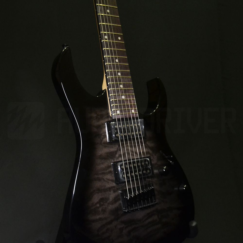 Ibanez GRG7221QA-TKS 7弦ギター Guitarra 7 Cordas RG GIO Black Sunburst Ibanez GRG7221QA-TKS [F035