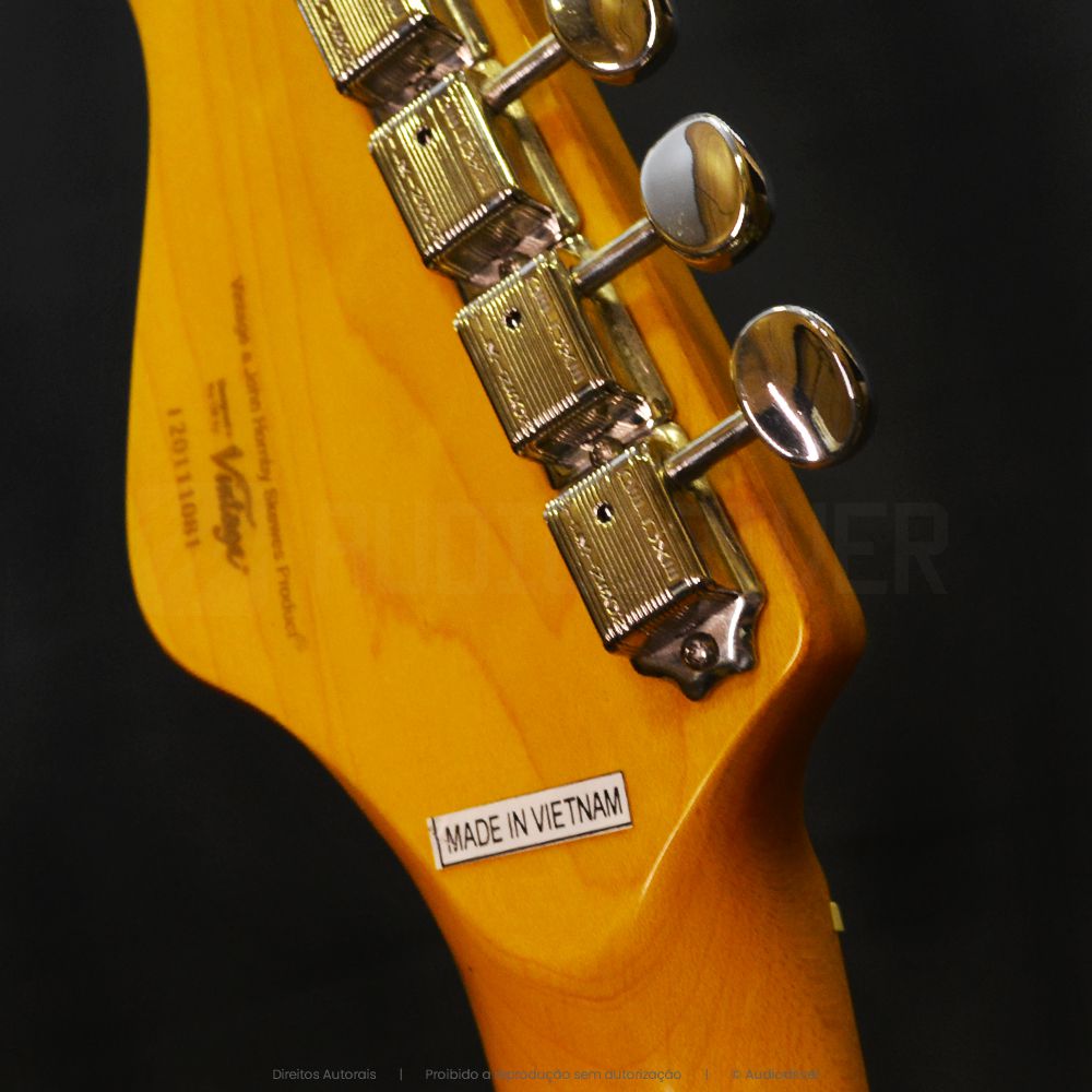 Guitarra Strato Vintage V6M FR Escala Maple - AudioDriver