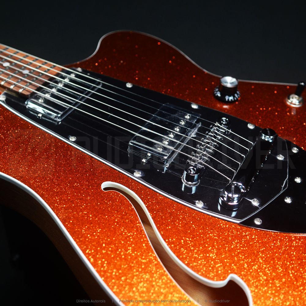 Guitarra Tagima Jet Blues Cosmos ORSK DF/BK Orange Sparkle Linha