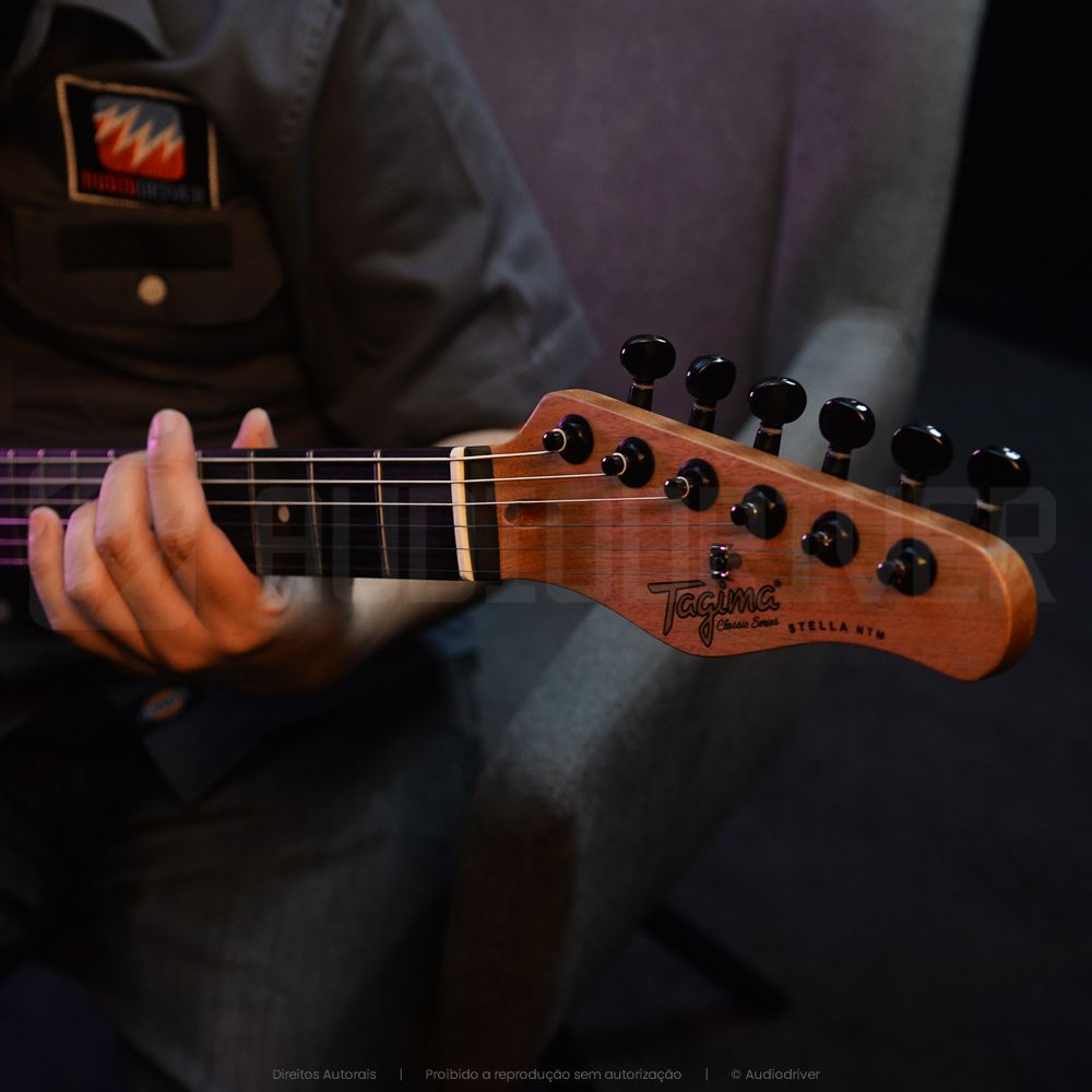Guitarra Super Strato Tagima Stella NTS/DF Classic Natural Satin