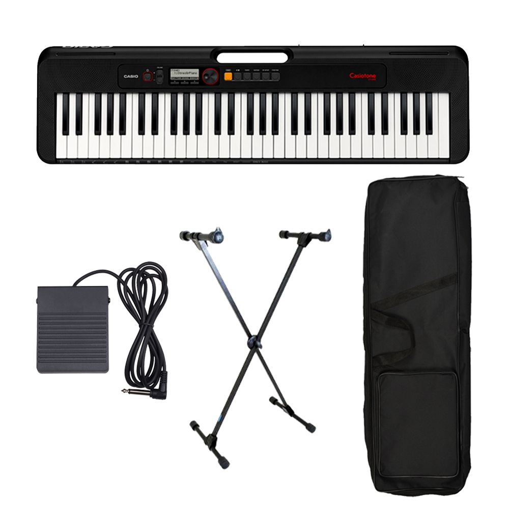 Kit Teclado Casio CT-S195 Com Capa Simples + Pedal Sutain P +