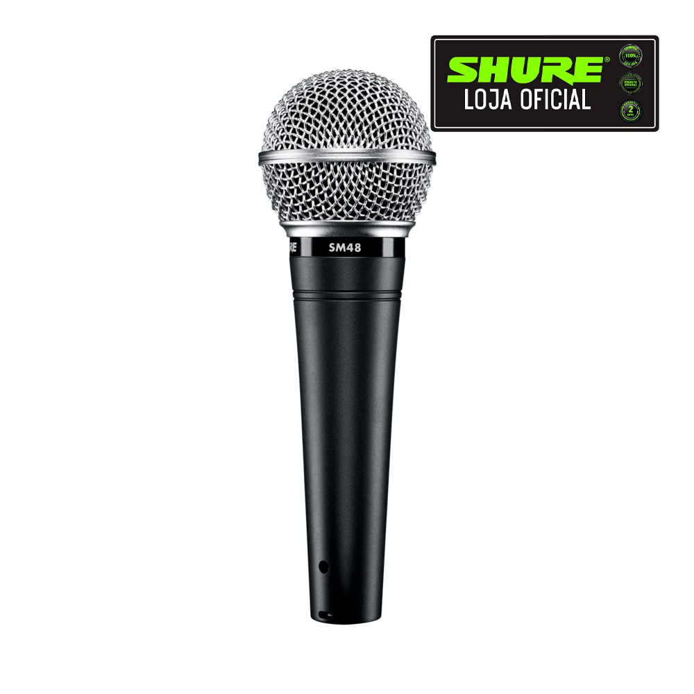 Microfone Cardióide Shure SM-48 LC com Bag - AudioDriver