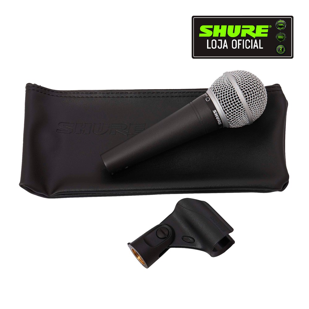 Microfone Cardióide Shure SM-48 LC com Bag - AudioDriver