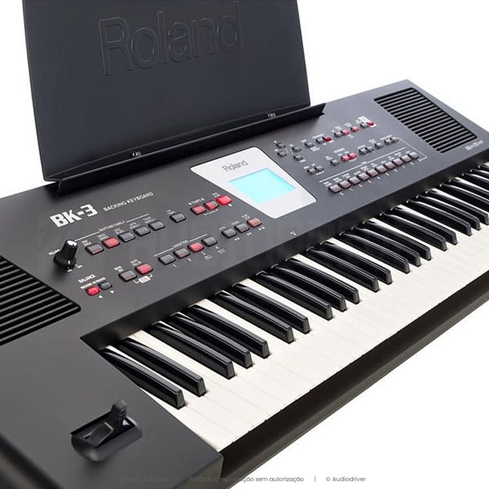 Teclado Arranjador Roland BK3 - AudioDriver Instrumentos Musicais