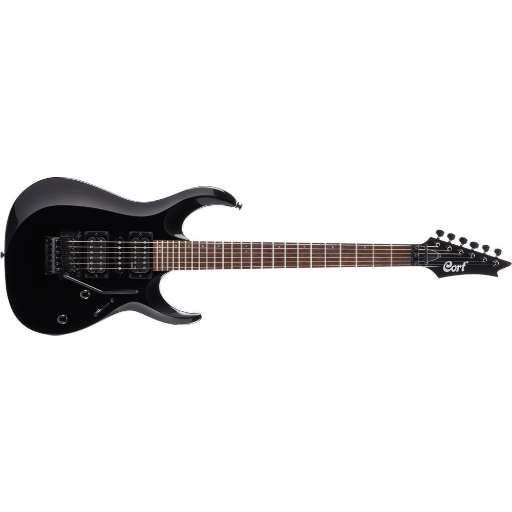 Guitarra Ponte Tremolo Captação HSS EMG X 250 BK - Cort