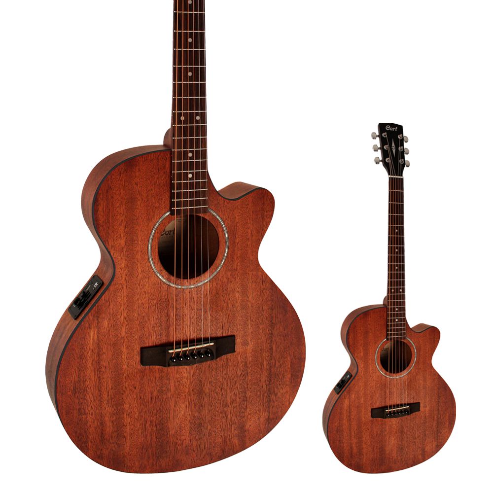Violão Elétrico Slim Cort SFX MEM OP/B Open Pore Mogno