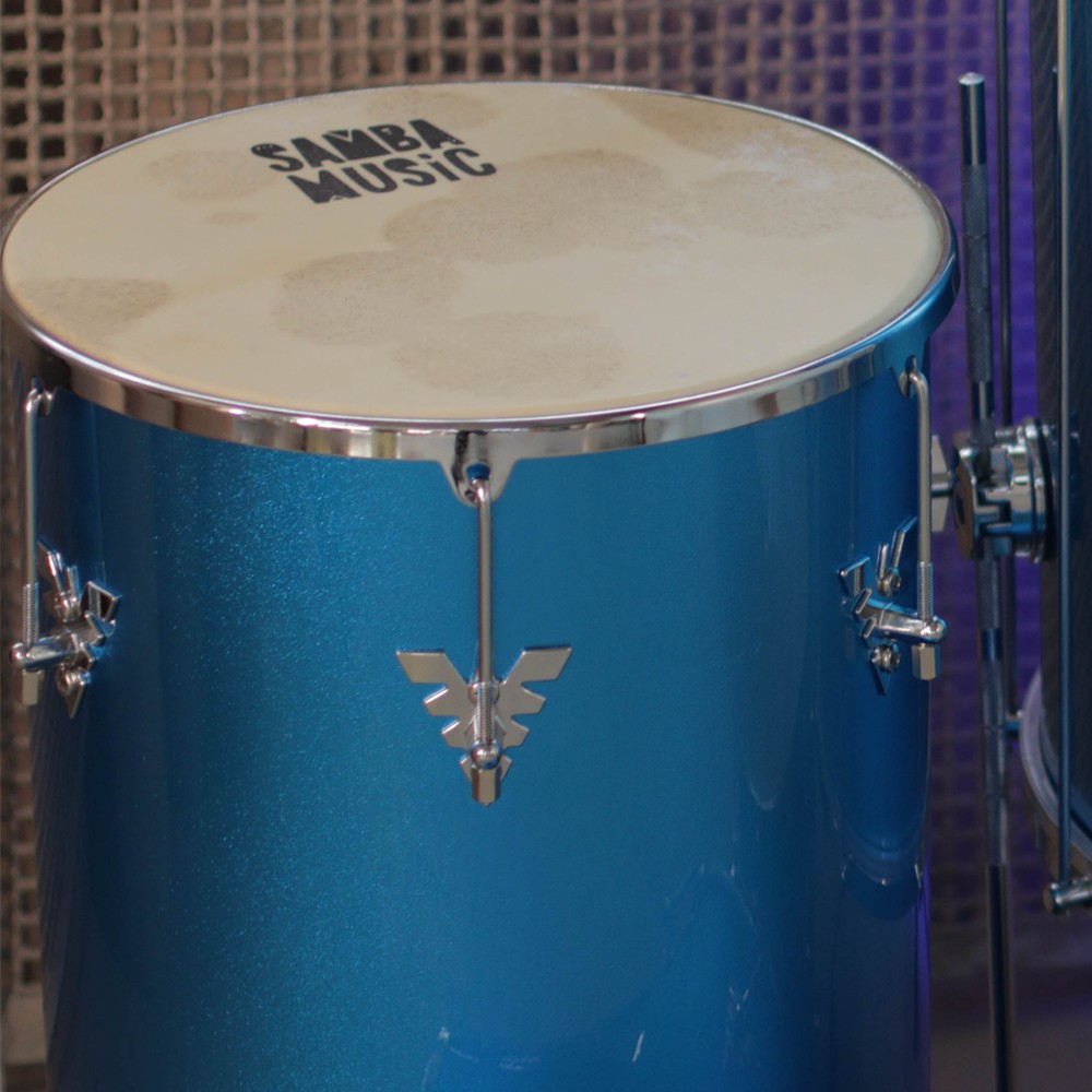 Tantan Madeira 70x14” Samba Music 951MA BLS Blue Sparkle Azul