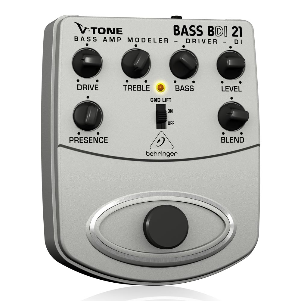 Pedal PreAmp para Baixo Behringer V-Tone BDI21 com Direct Box