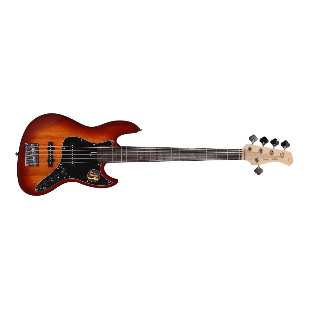 Baixo 5 Cordas Sire V3 Tobacco Sunburst - AudioDriver Instrumentos