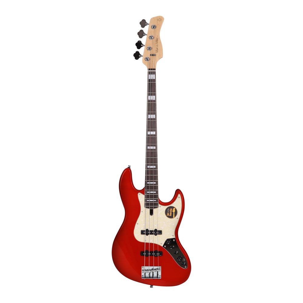 Baixo 4 Cordas Sire V7 2nd Gen Swamp Alder BMR Bright Metallic Red