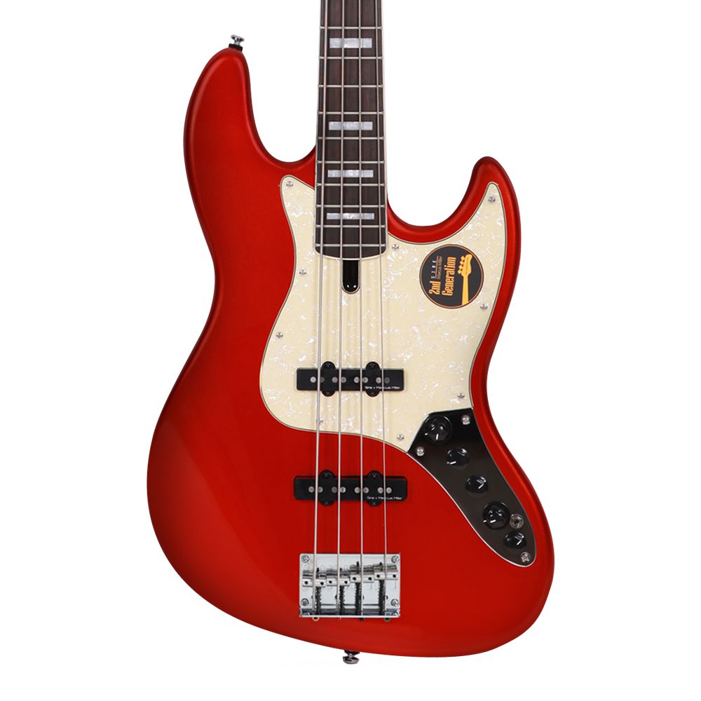 Baixo 4 Cordas Sire V7 2nd Gen Swamp Alder BMR Bright Metallic Red