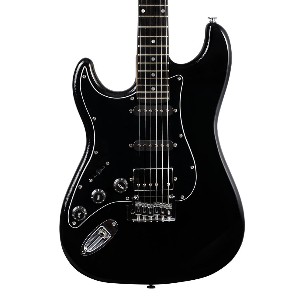 Guitarra Canhoto Strato PHX Power HSS ST-H PR LH Premium Preta