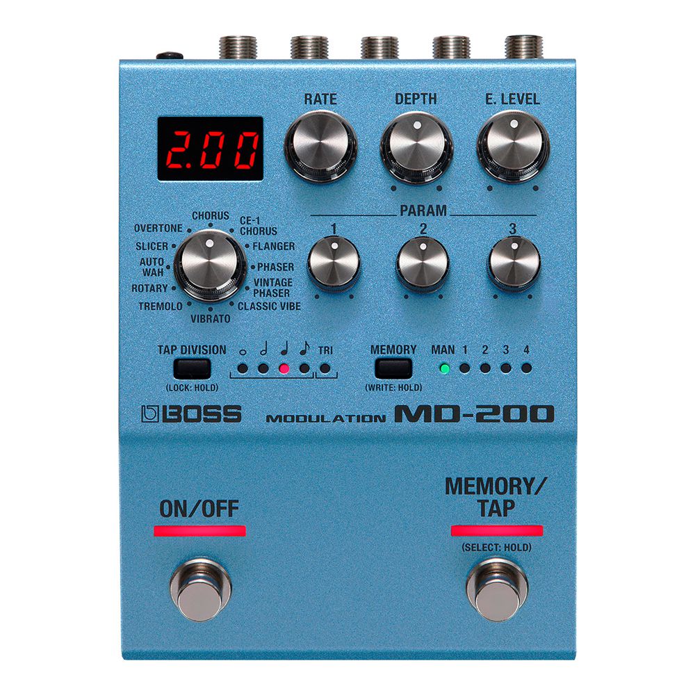 ギター BOSS MD-200 MDULATION Pedal de Modulação para Guitarra BOSS MD-200 Modulation com