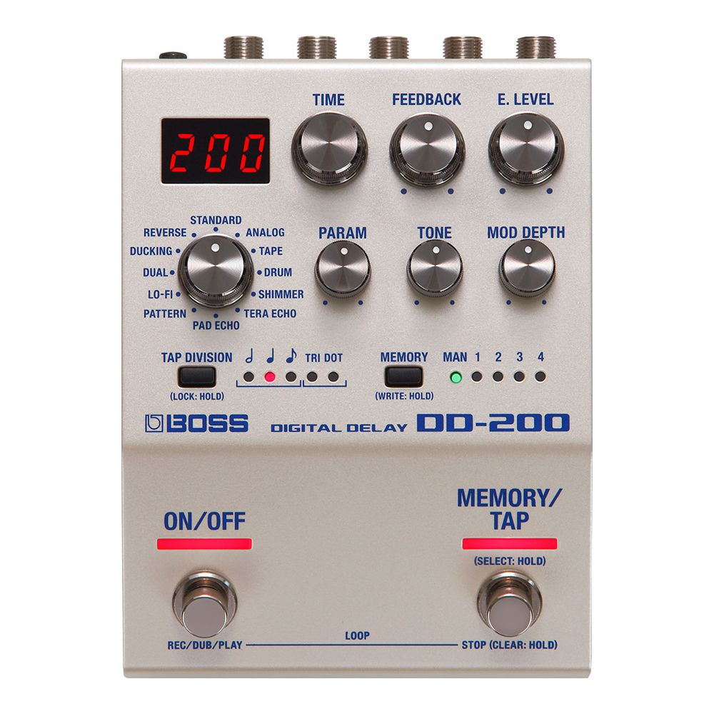 <新品同様> BOSS DD-200 DGITAL DELAY Pedal de Delay para Guitarra BOSS DD-200 Digital Delay com