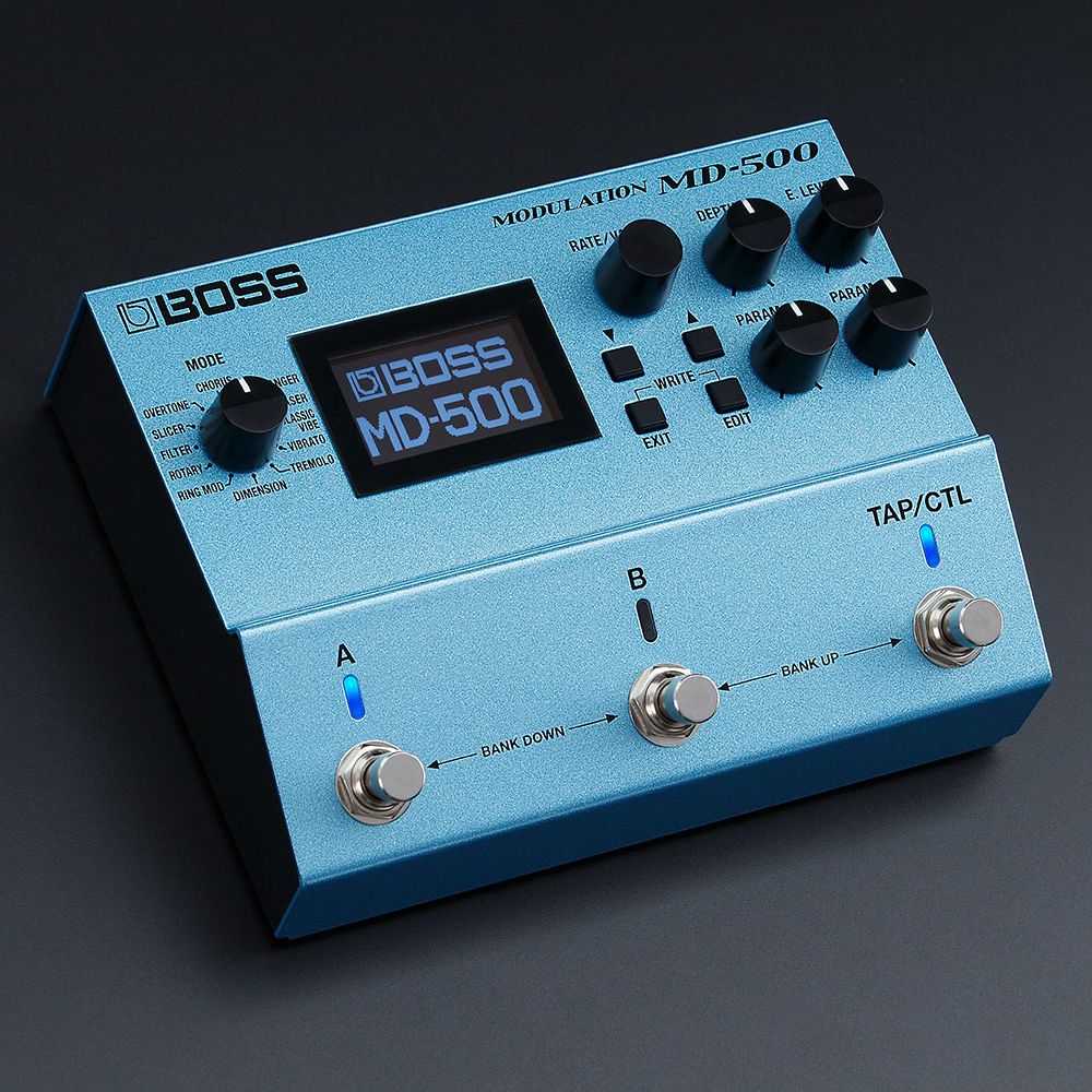 BOSS モジュレーションエフェクター MD-500 Pedal de Modulação para Guitarra BOSS MD-500 Modulation com 28