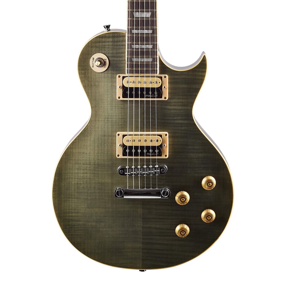 Guitarra Les Paul Braço Colado Vintage Reissue V100 TBK Flamed