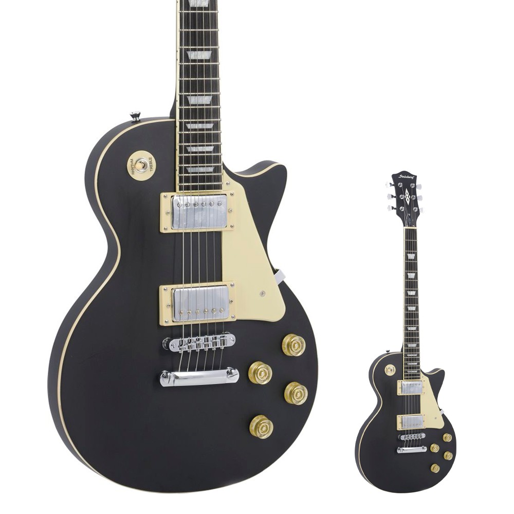 Guitarra Les Paul Strinberg LPS230 BKS Black Satin Fosca com Braço