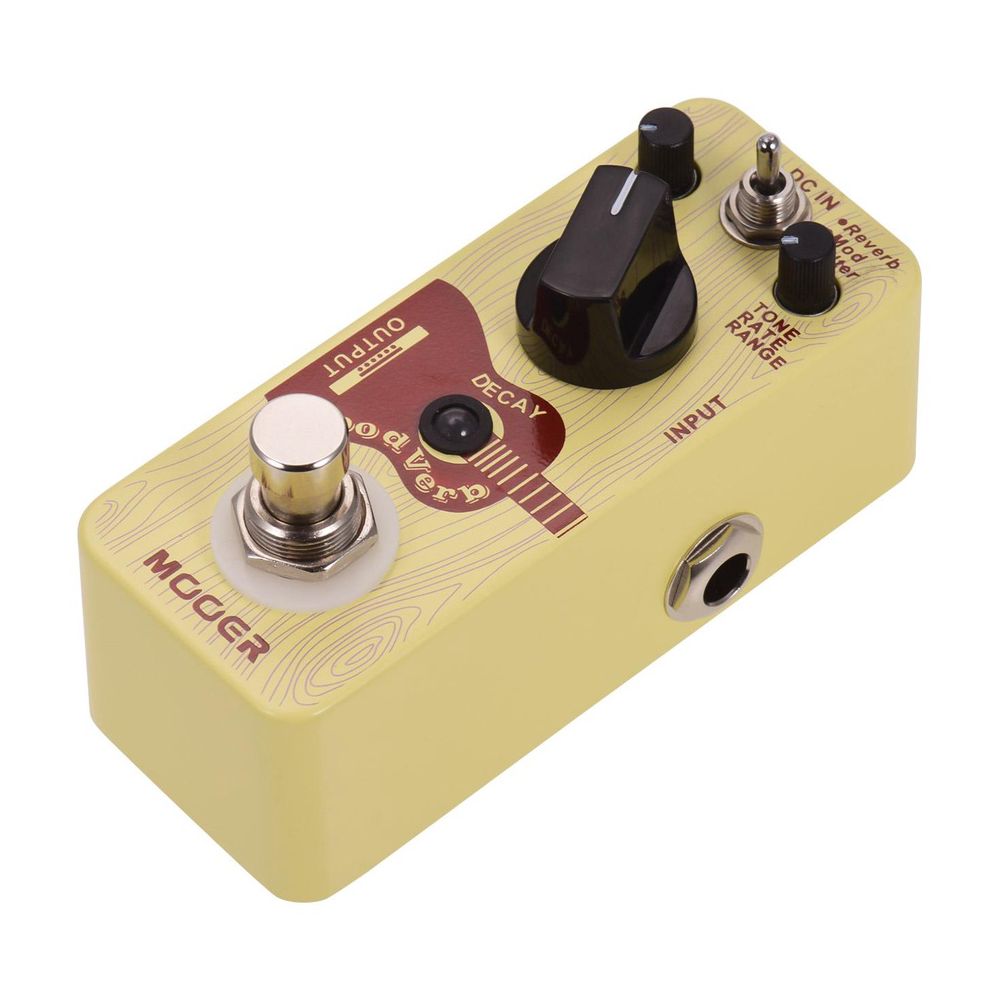 Pedal de Reverb para Violão MOOER MRV-3 WoodVerb com 3 Modos