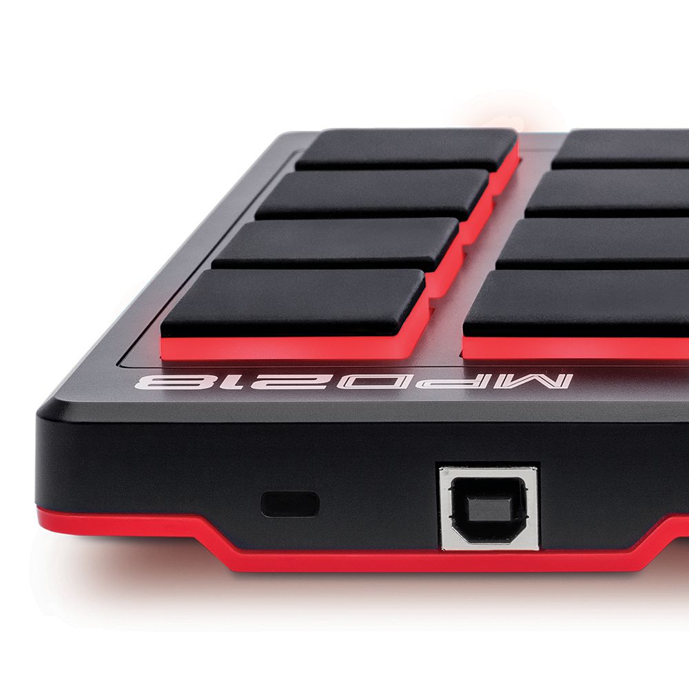 Controladora MIDI para Bateria Eletrônica Akai MPD218 com 16 Pads