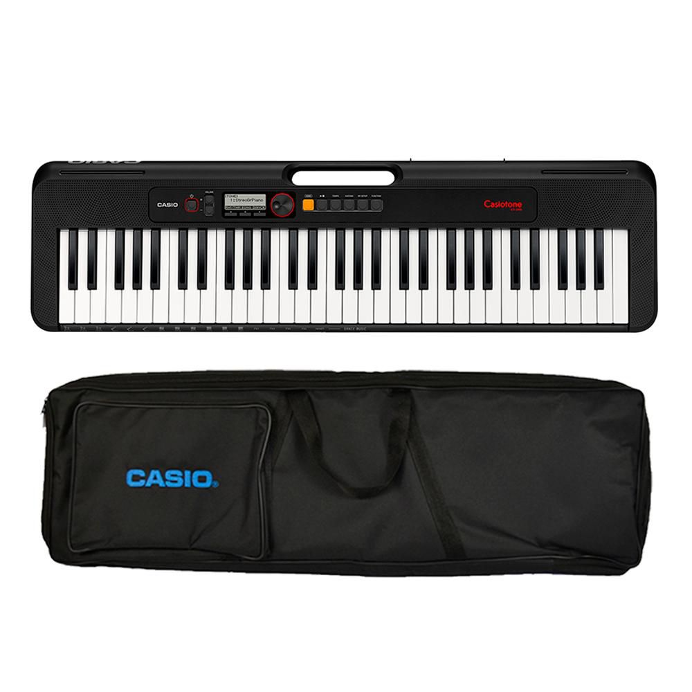 Kit Teclado Casio CT-S195 Com Capa Luxo Pedal Sutain P e Suporte