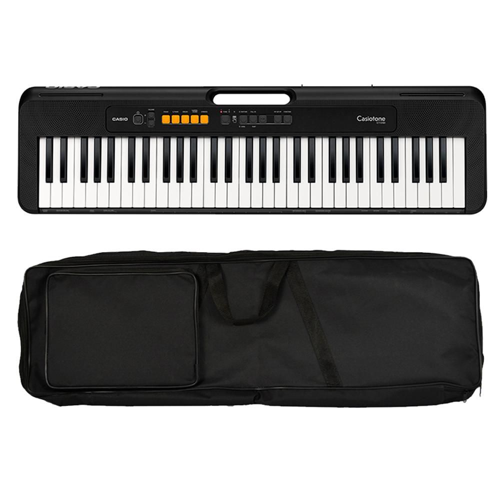 Kit Teclado Casio CT-S100 Com Capa Simples Pedal Sutain P e