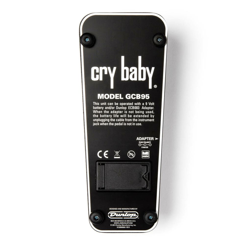 Pedal Wah Wah Dunlop GCB95 Cry Baby Standard Wah - AudioDriver