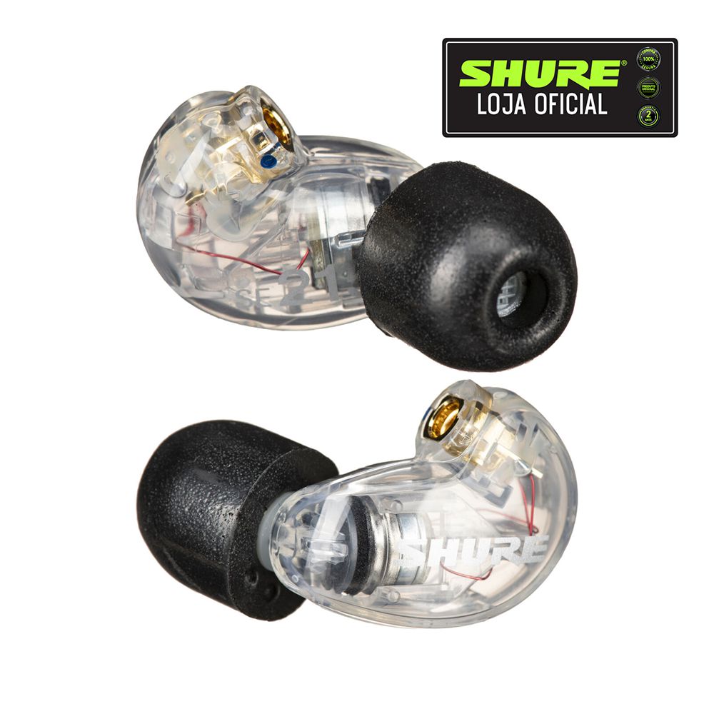 Fone de Ouvido In Ear Shure SE215-CL Clear - AudioDriver